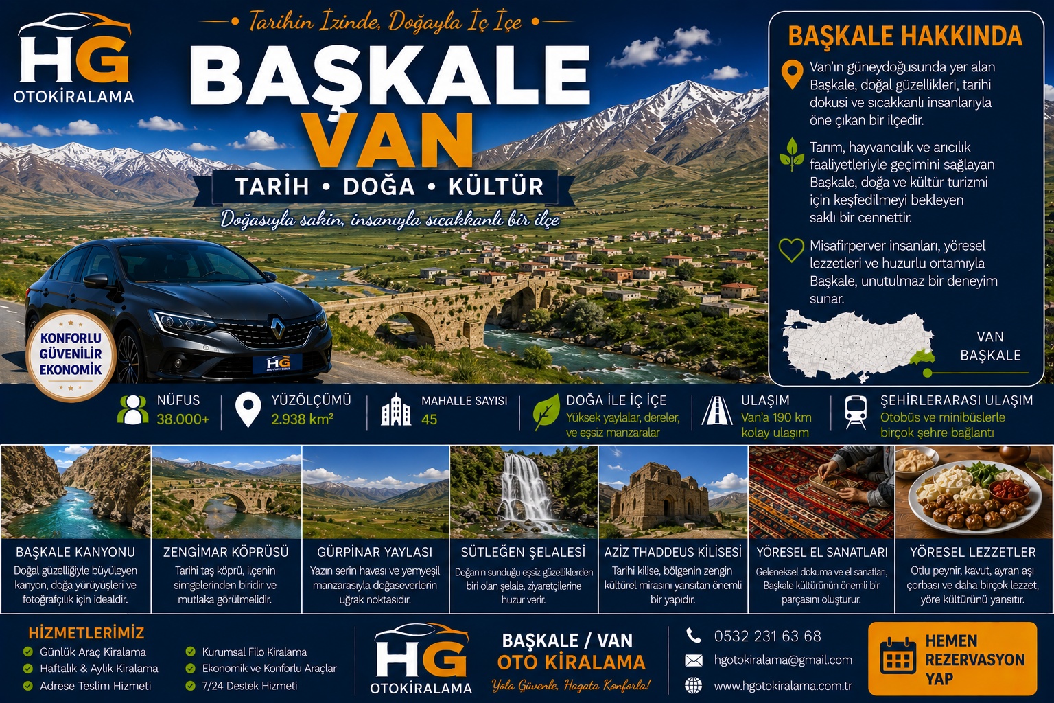Başkale Van araç kiralama | HG Blog