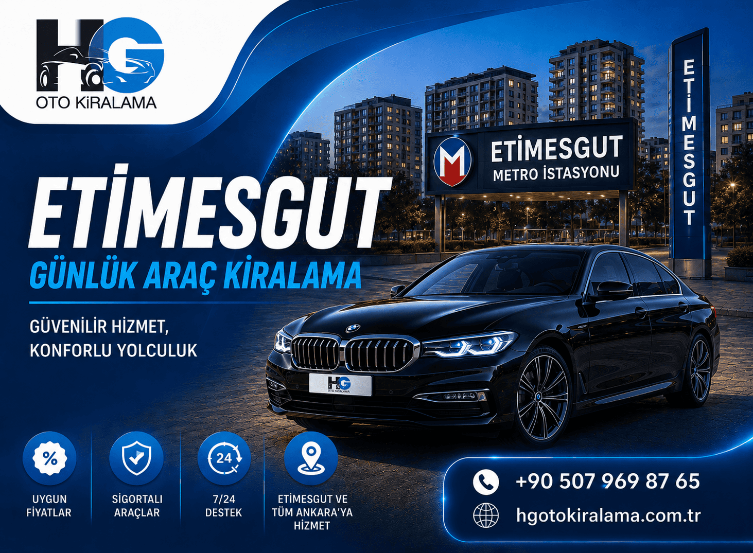 Etimesgut Günlük Araç Kiralama