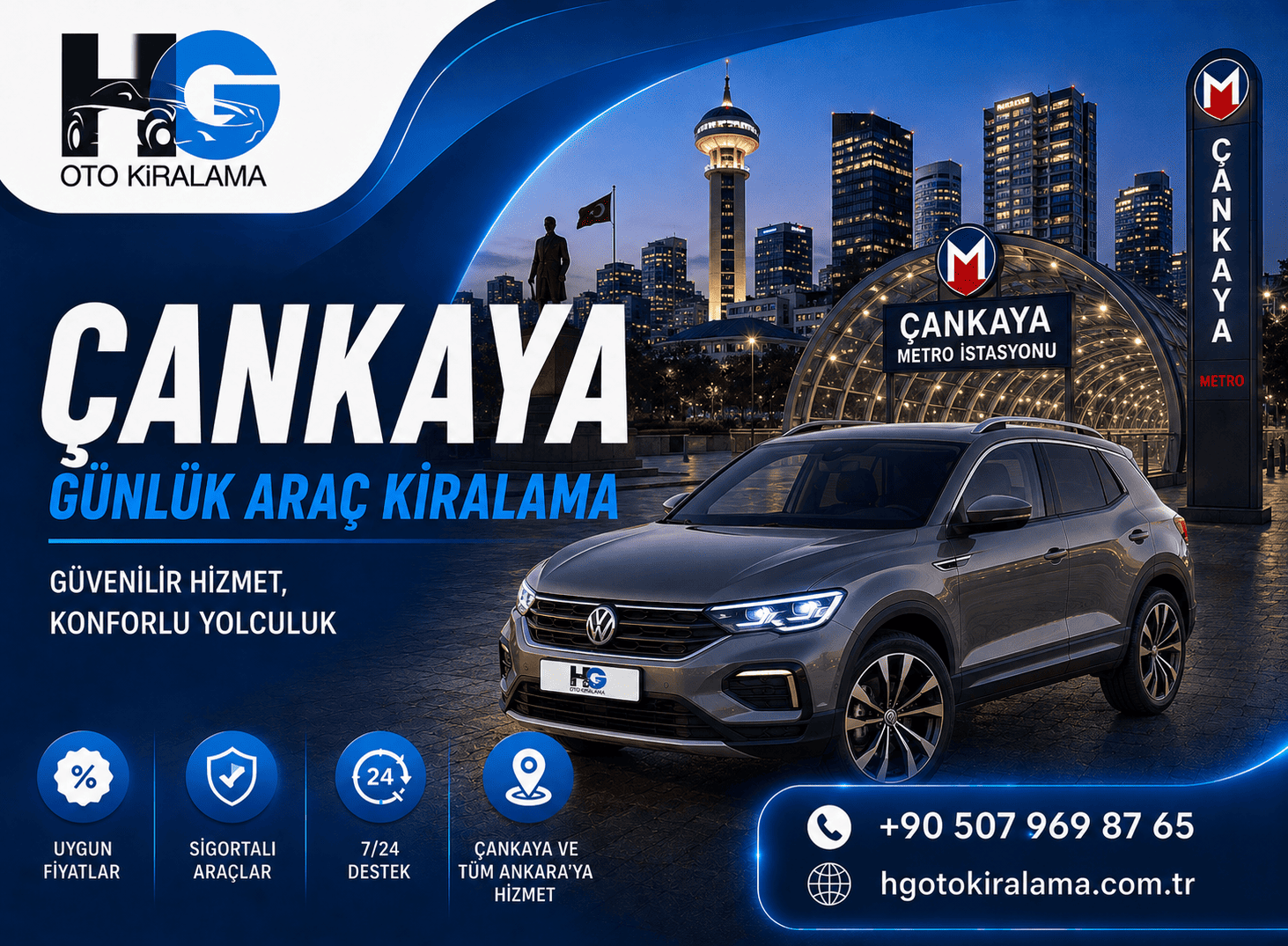 Çankaya Günlük Araç Kiralama